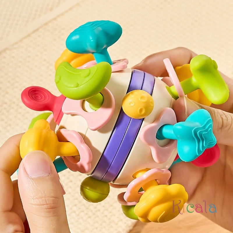 Baby Sensory Teething Toys Teethers for Babies 0 3 6 9 12 18 Months Infant Chew Rattles Toys Newborn Toddler Montessori Toy
