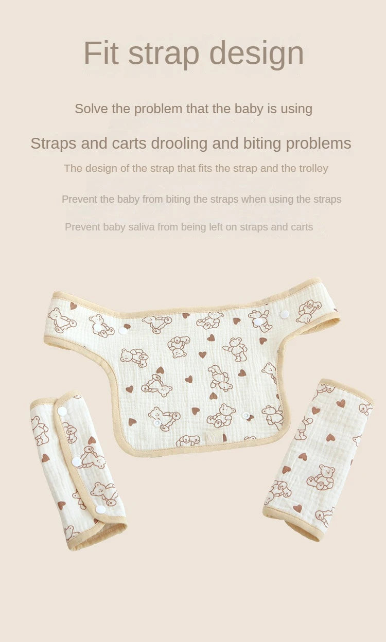 Baby Waist Stool Drool Bib Newborn Infants Teething Soft Cotton Pad Saliva Towel Multi-Function Baby Strap Dinner Dropshipping