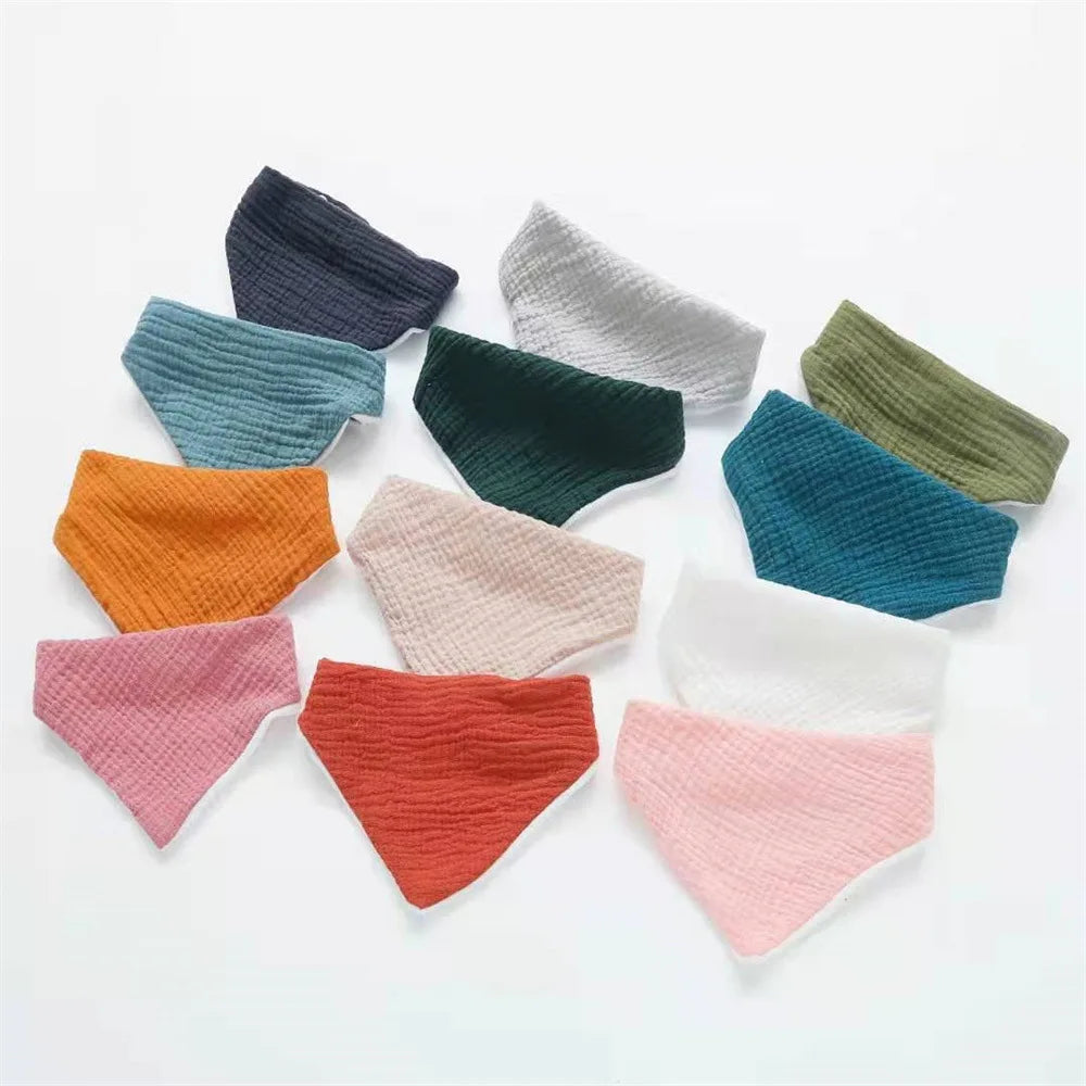 Newborn Bibs Infant Burp Cloths Baby Stuff Feeding Drool Bandana Saliva Towel Toddler Ruffle Floral Bib Baby Accessories