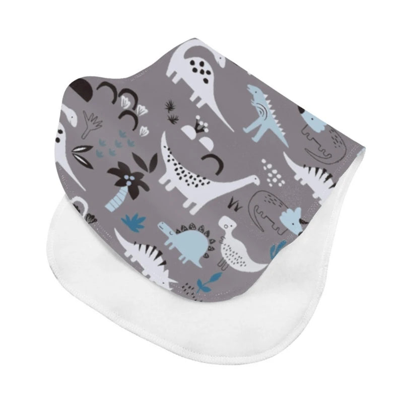 2-Layer Burp Cloth Newborn Bibs Absorbent Baby Feeding Teething Bibs Soft-Cotton Burp Cloths for Babies Baby Shower-Gift