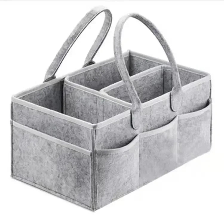 38*23*18cm Baby Diaper Caddy Organizer Portable Holder Bag for Changing Table and Car Nursery Essentials Storage Bins