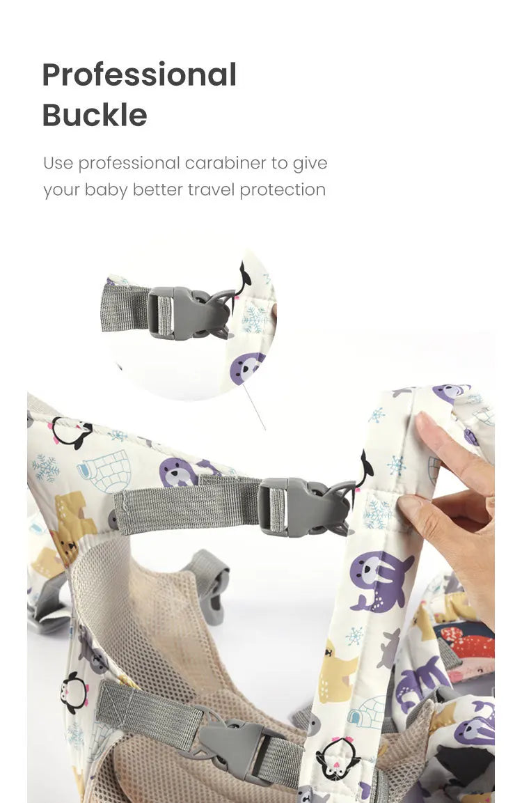 PANGDUBE Ergonomic Baby Carrier Kangaroo Baby Sling Newborn Wrap for Outdoor Use Comfortable Infant Carrier for Babies & Toddler