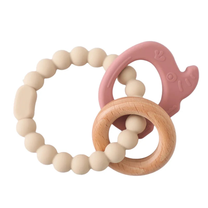 Baby Teether Gloves Kids Cartoon Bear Teething Silicone Dental Care Gums Anti-eating Hand Molar Stick BPA Free Baby Accessorie