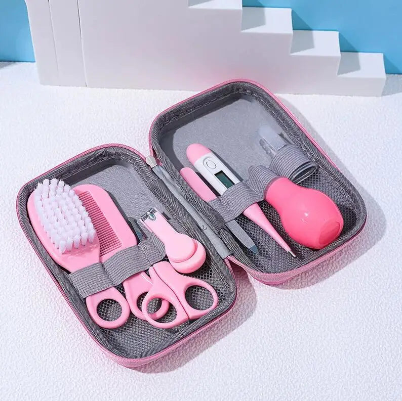 Baby Care Kit Baby Nasal Inhaler Nail Clipper Brush File Comb Scissors Set Daily Cleaning and Care Grooming Kit Accessories