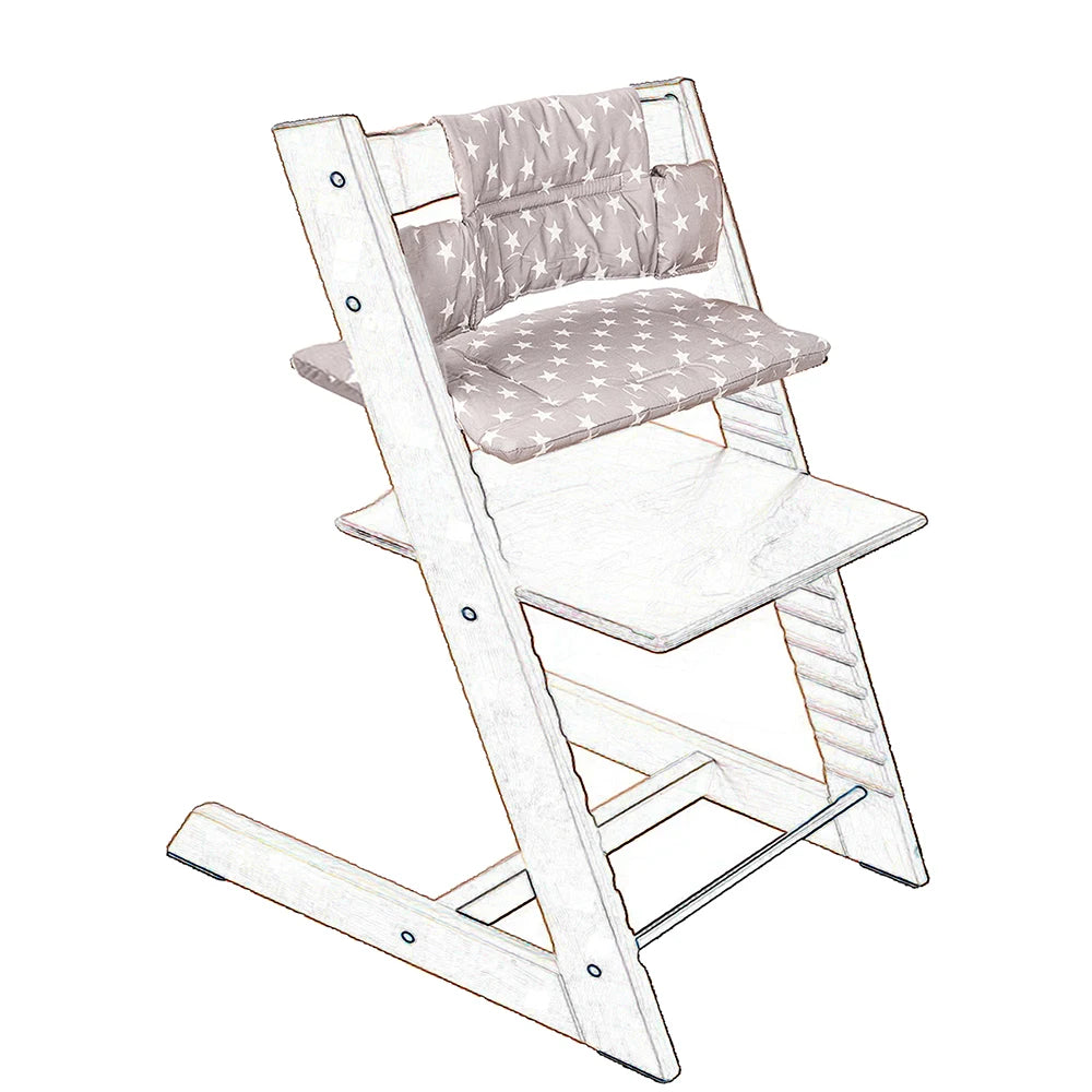 Highchair Seat Cushion For Stokke Tripp Trapp Child Growth Seat Dinner Chair With Backrest Cloth Cover Baby Replace Accessories