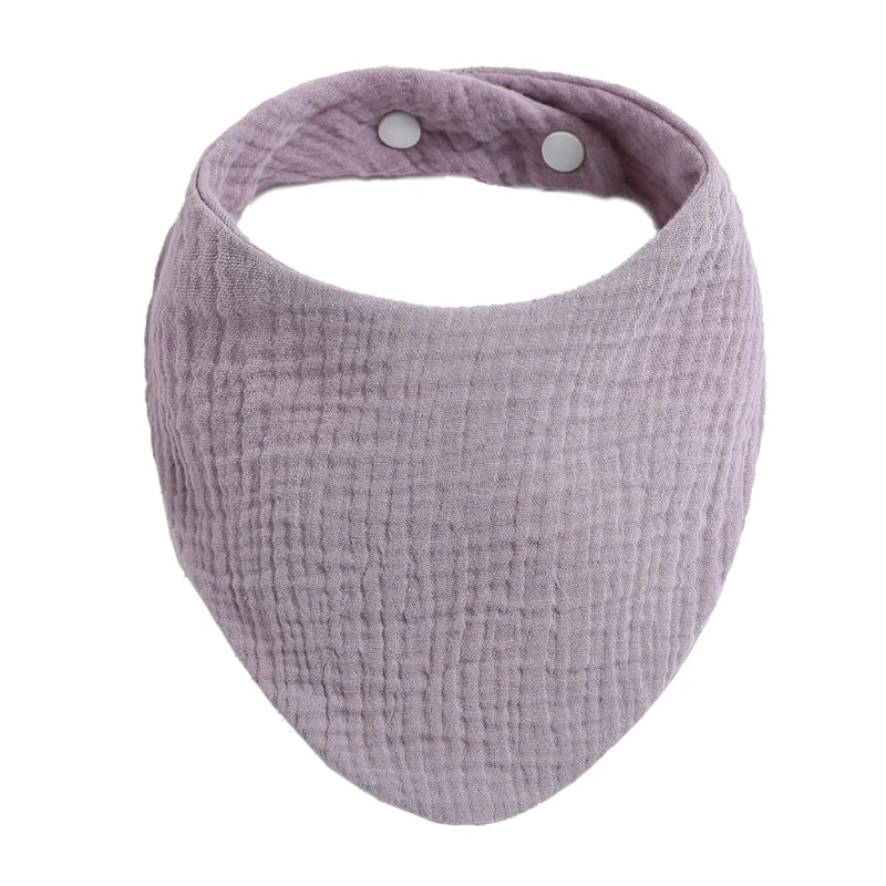 Baby Infant Cotton Bib Solid Color Scarf Feeding Saliva Towel Bandana Burp Cloth Boy Girl Babies Accessories Newborn