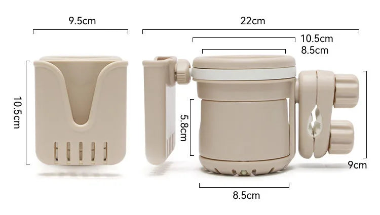 Baby Stroller Accessories coffee Cup Holder universal tricycle pram Water Bottle mobile phone and drink holder wheelchair cart