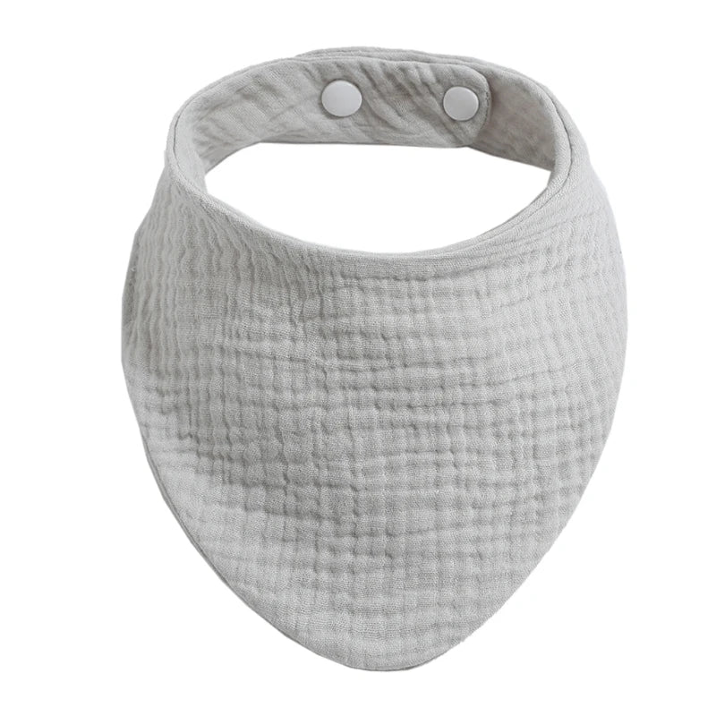 Baby Infant Cotton Bib Solid Color Scarf Feeding Saliva Towel Bandana Burp Cloth Boy Girl Babies Accessories Newborn