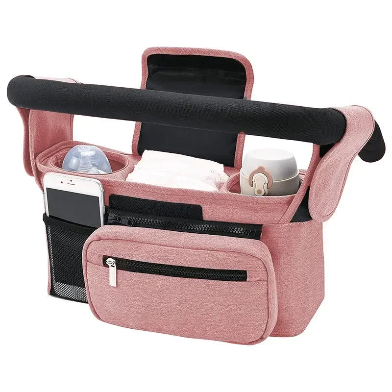 Baby Stroller Storage Bag Mummy Large Capacity Travel Hanging Bag Phone Bottle Holder Pram Diaper Bags Baby Stroller Accessories