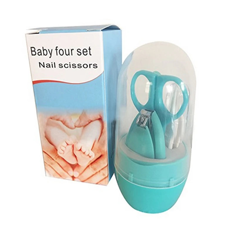 Newborn Baby Nail Scissor Baby Nail Care Tool Kid Safe Portable Nail Clipper Trimmer Tweezer with Box Children Manicure Kit