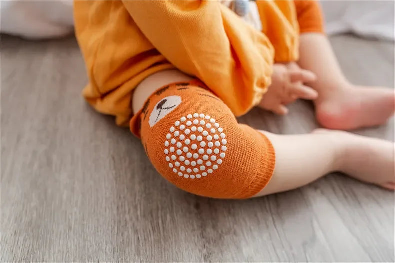 0-3 Years Cotton Baby Knee Pad Girls Boys Anti-slip Knee Pads Newborn Protector Crawling Elbow Cushion Kid Leging Kneecaps