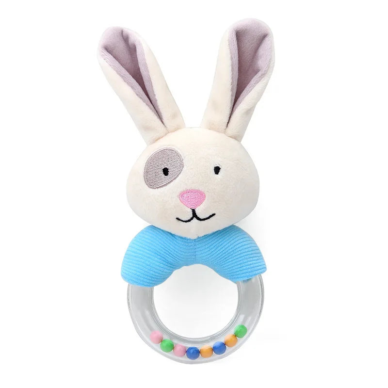 Baby Hanging Rattles Soft Sensory Learning Toy Plush Animals Stroller Infant Car Bed Crib Travel Activity for Babies Toddlers