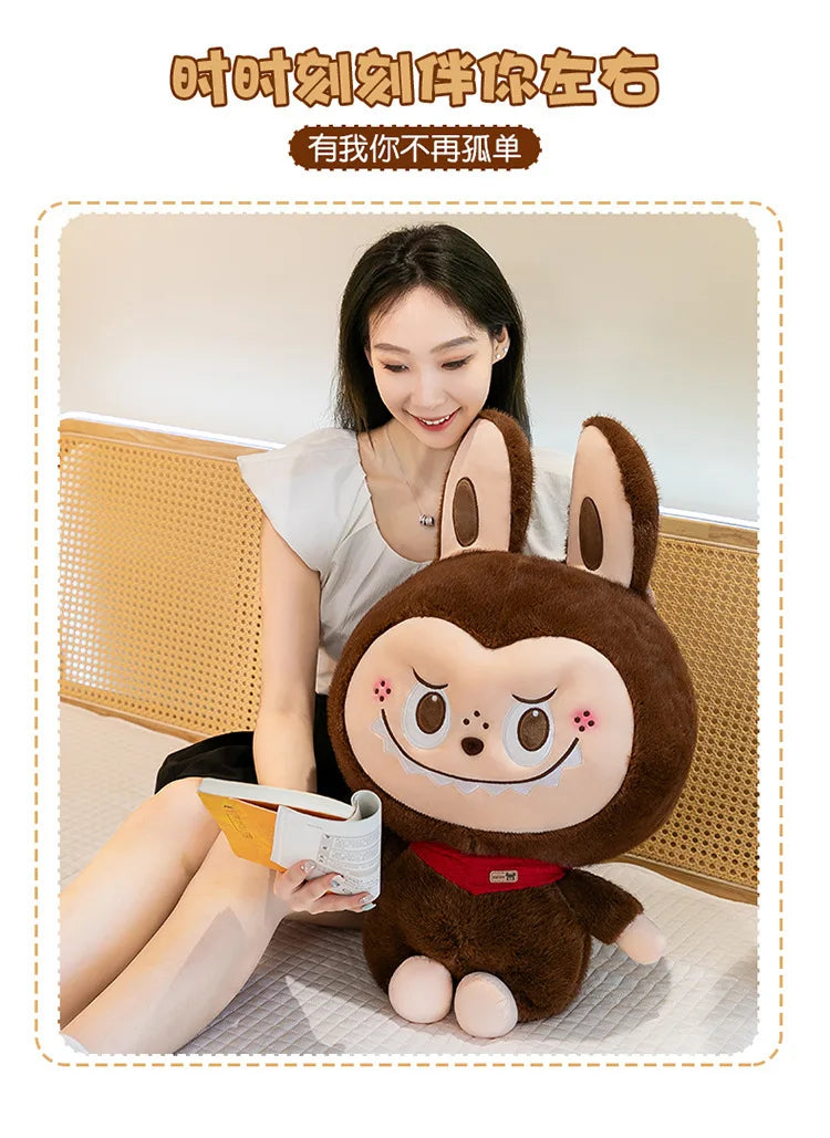 Rabbit Labubu Plush Toy Cartoon Cute Doll Cloth Doll Childrens Accompany Sleeping Soft Plush Pillow Doll Birthday Gift Kids Toys