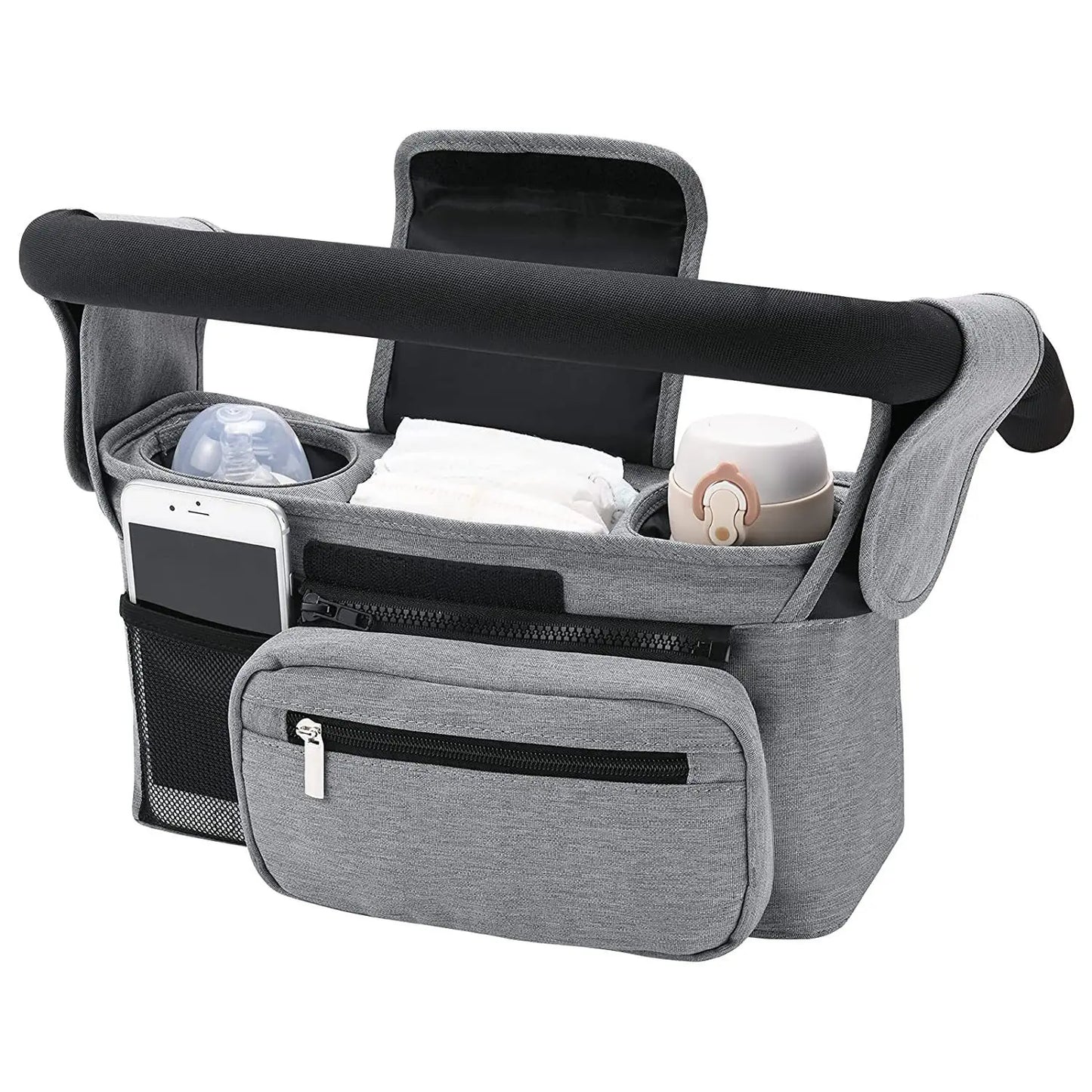 Baby Stroller Storage Bag Mummy Large Capacity Travel Hanging Bag Phone Bottle Holder Pram Diaper Bags Baby Stroller Accessories