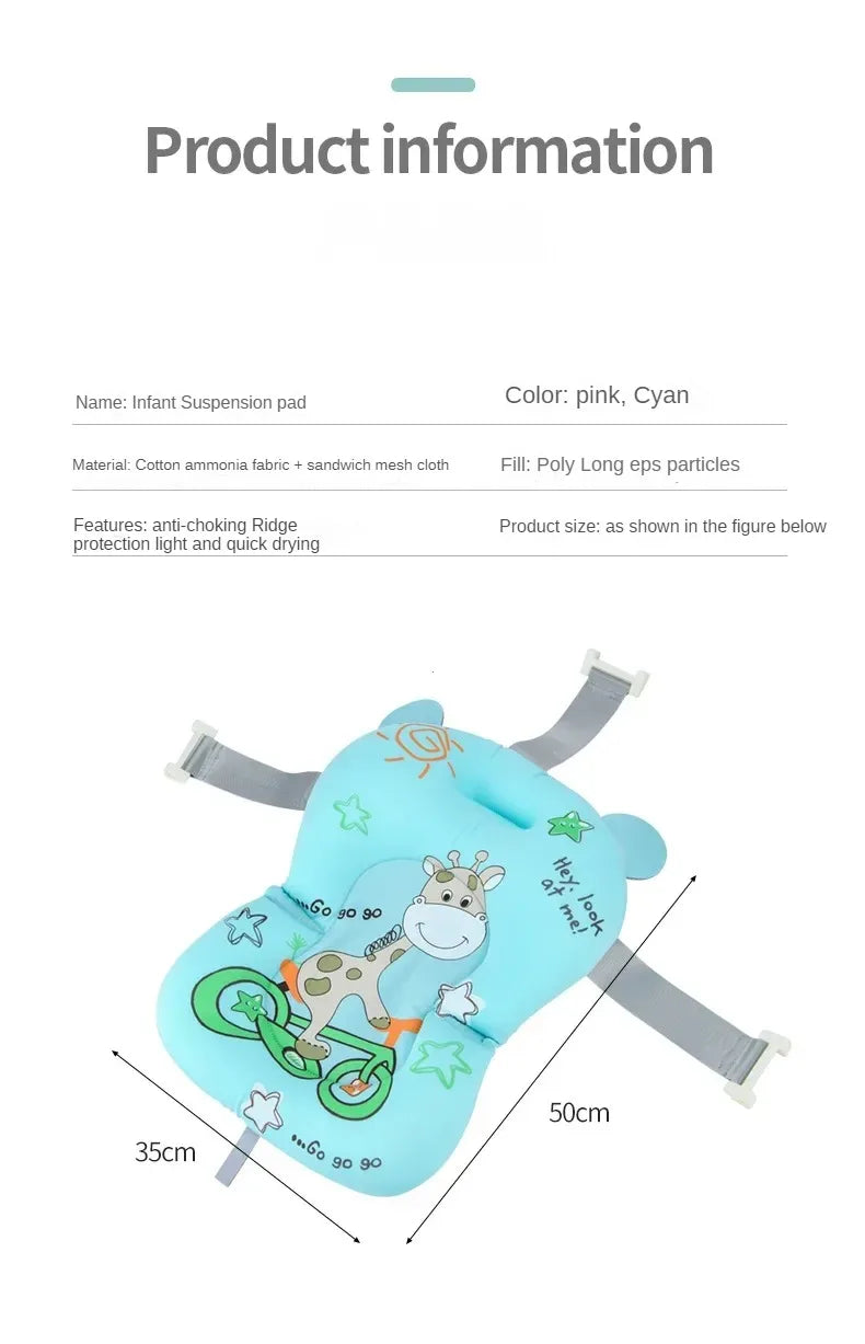 Baby Bathtub Bath Seat Support Mat bath And Shower Air Cushion Bed Non-Slip Bathtub Mat Newborn Bebe Safety Security Bath Seat