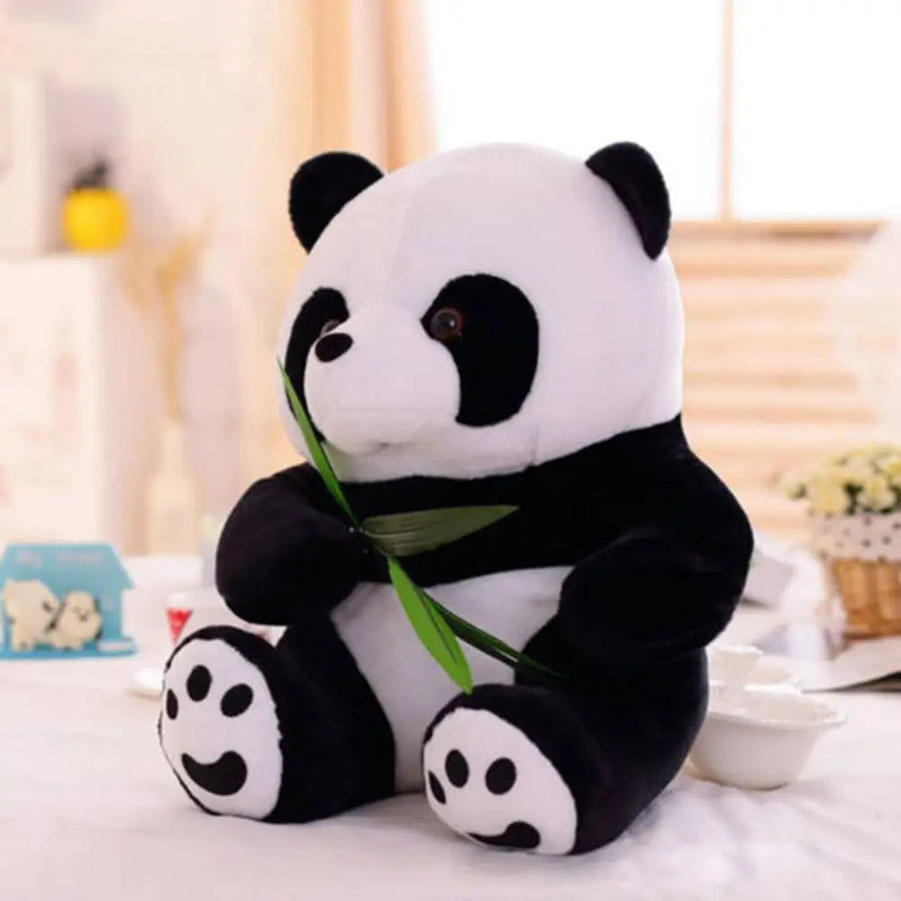 1PC Birthday Kneeling Sitting Kids Baby Soft Cloth Toy Cute Cartoon Pillow Plush Panda Stuffed Animals Present Doll