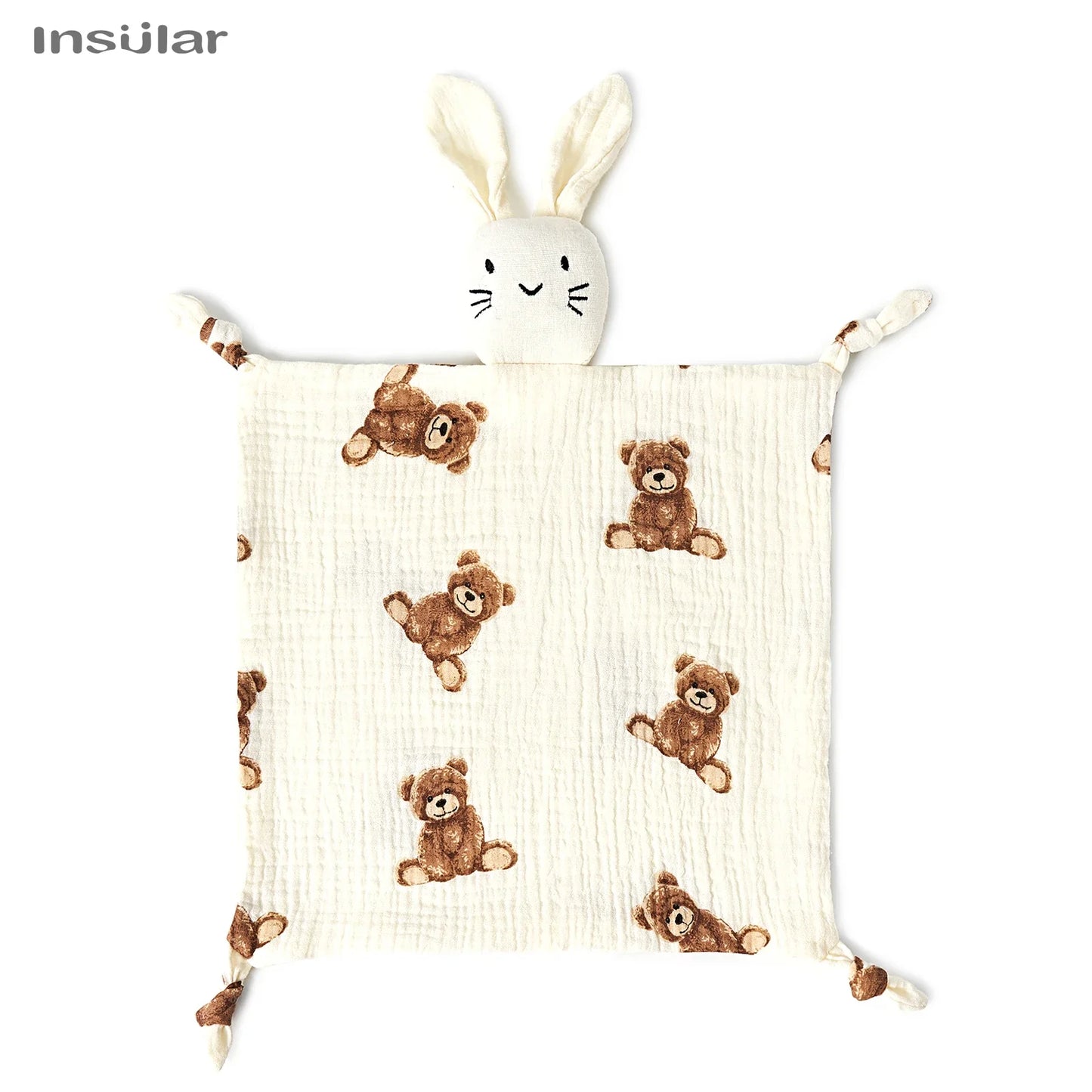 Muslin Baby Comfort Towel Cotton Comforter Blanket Soft Newborn Sleeping Dolls Kid Sleep Toy Soothe Appease Towel Bib
