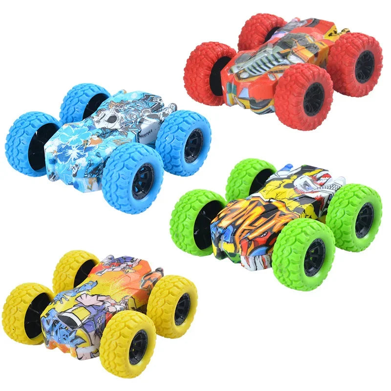 Children's toy car fun double-sided car inertial safety anti-collision anti-fall Kid's anti-fall model sliding off-road vehicle