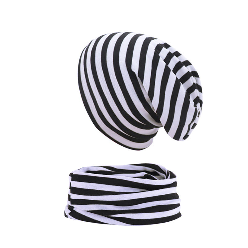 2pcs New Baby Hat Scarf Autumn Winter Soft Elastic Beanie Hats Cotton Newborn Bonnet Warm Accessories Set Boys Girls Hip Hop Cap