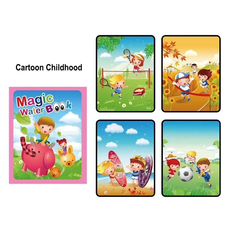 Coloring Books Baby Magic Water Book Montessori Educational Toys Children 1 Year Reusable Painting Kids Games