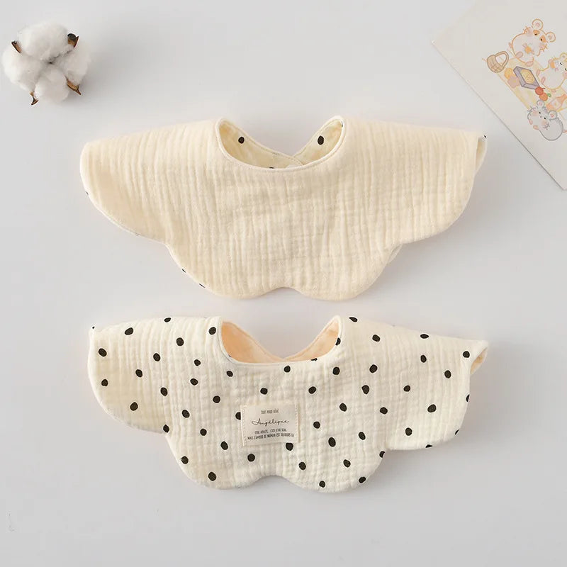 New Cute Cotton Baby Feeding Drool Bib Infants Two-sided Usable Saliva Towel Soft Burp Cloth For Newborn Toddler Kids Bibs