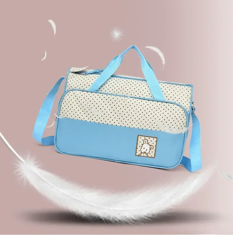 5pcs/set Large Capacity Baby Bag for Mom Travel Stroller Organizer Baby Diaper Bag Mummy Maternity Newborn Accessories Bag