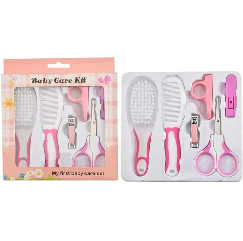 Baby Care Kit Baby Nasal Inhaler Nail Clipper Brush File Comb Scissors Set Daily Cleaning and Care Grooming Kit Accessories