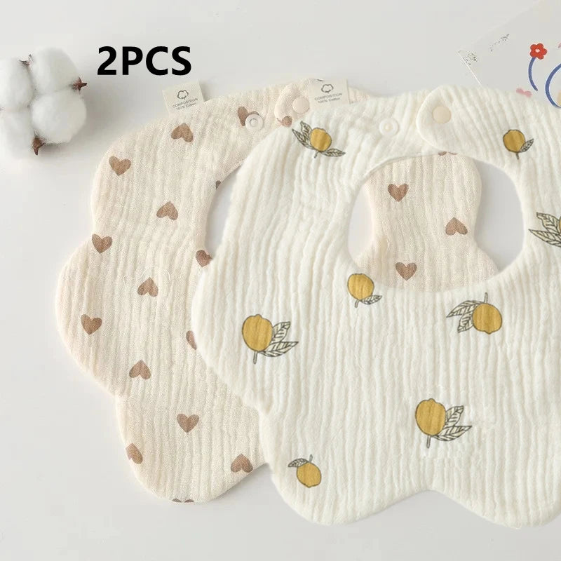 Newborn Baby Bibs Infant Burp Cloths Baby Stuff Feeding Drool Bandana Saliva Towel Toddler Bib Baby Accessories Dropshipping