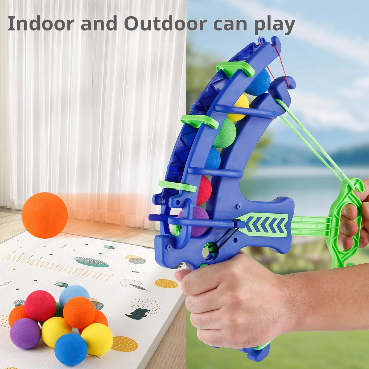 Montessori Throw Sport Slingshot Target Sticky Ball Dartboard Basketball Board Games Educational Children's Outdoor Game Toy