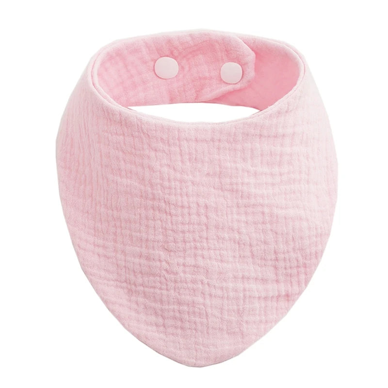 Baby Infant Cotton Bib Solid Color Scarf Feeding Saliva Towel Bandana Burp Cloth Boy Girl Babies Accessories Newborn