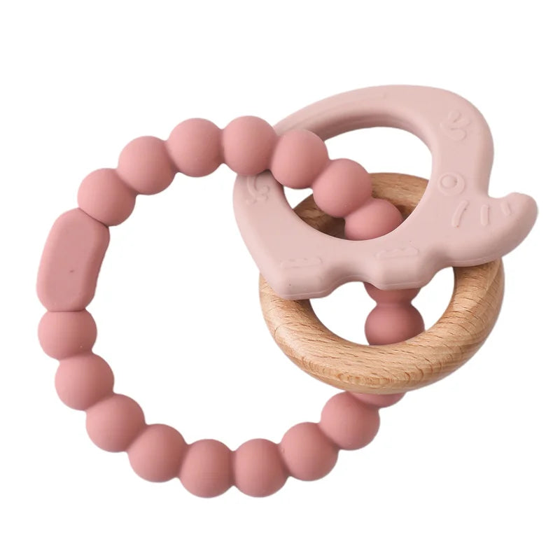 Baby Teether Gloves Kids Cartoon Bear Teething Silicone Dental Care Gums Anti-eating Hand Molar Stick BPA Free Baby Accessorie