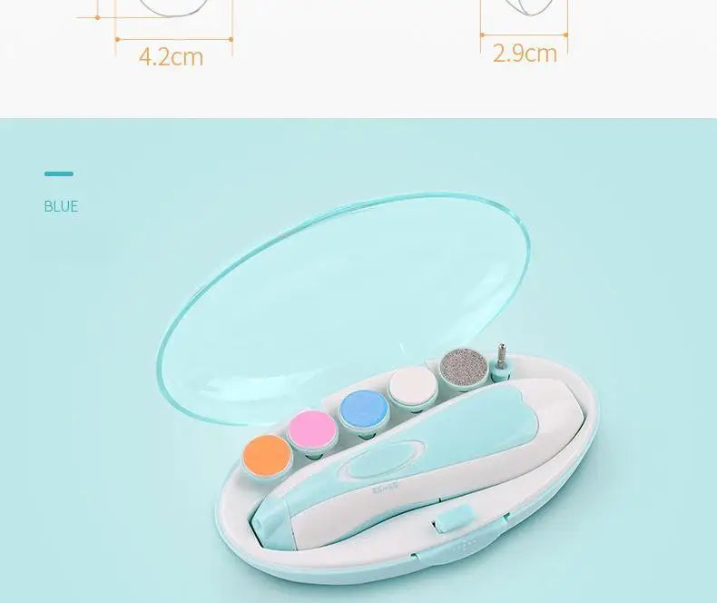 Baby Nail Grinder Electric Six-in-one Multi-head Anti-scratch Children Anti-meat Nail Clipping Manicure Suit Portable