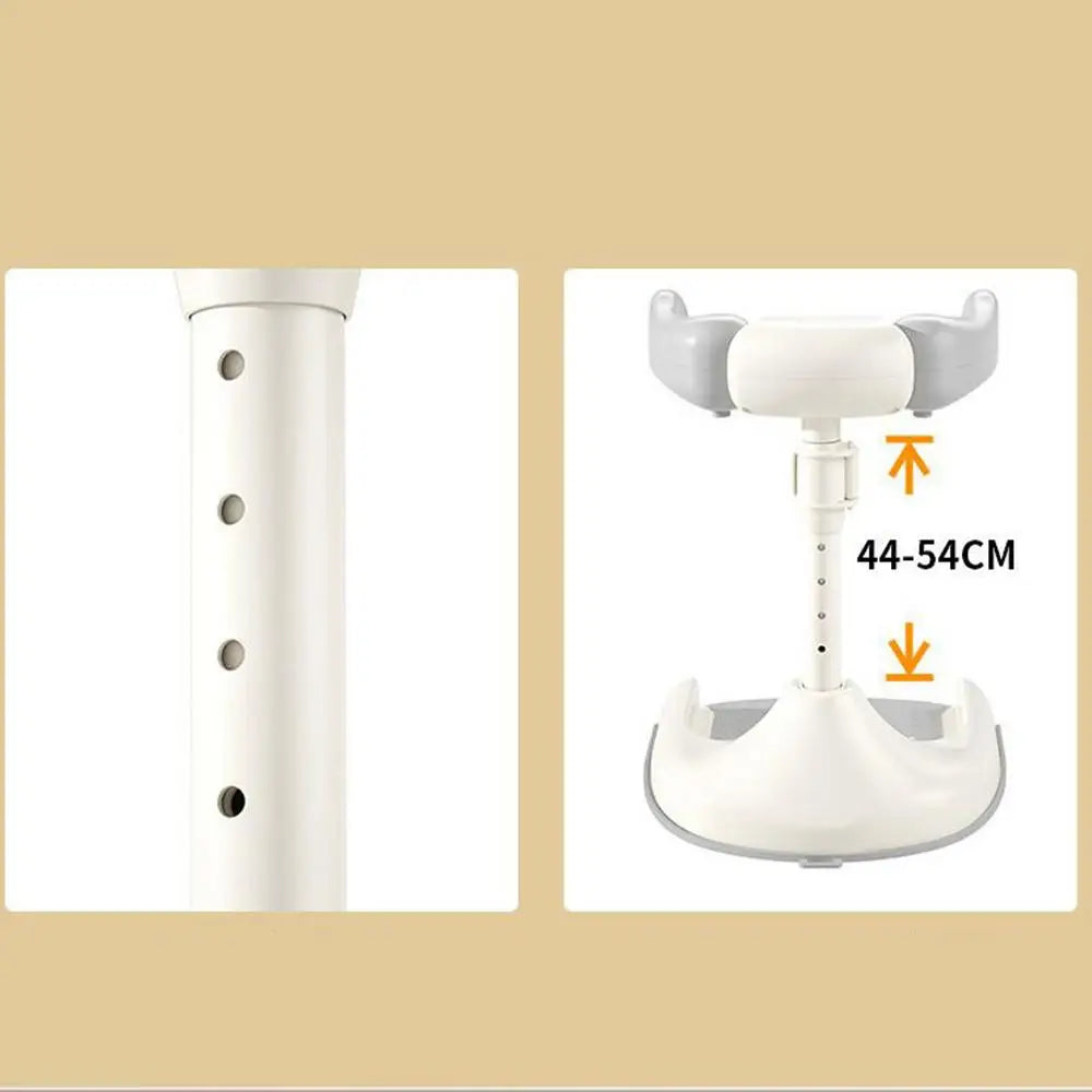 Portable Baby Bath Stand djustable Height Baby Shower Standing Support Wash Seat with Armrest Bath Helper Anti-Skip Base