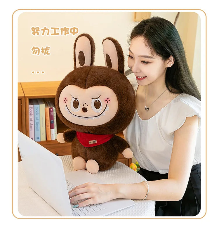 Rabbit Labubu Plush Toy Cartoon Cute Doll Cloth Doll Childrens Accompany Sleeping Soft Plush Pillow Doll Birthday Gift Kids Toys