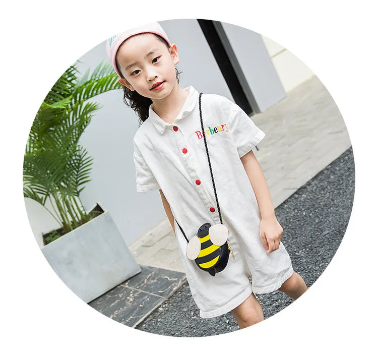 Cartoon Cute Kids Mini Bags for Toddler Bee / Ladybug / Snail Crossbody Bag Adorable Baby Children's Small Handbags Gift