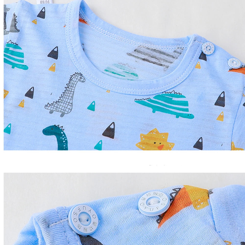 Sets for Children Loungewear Long Sleeve Pajamas for Children Cute Deisgn Lightweight and Comfortable Fabric Sleepwear Outfit