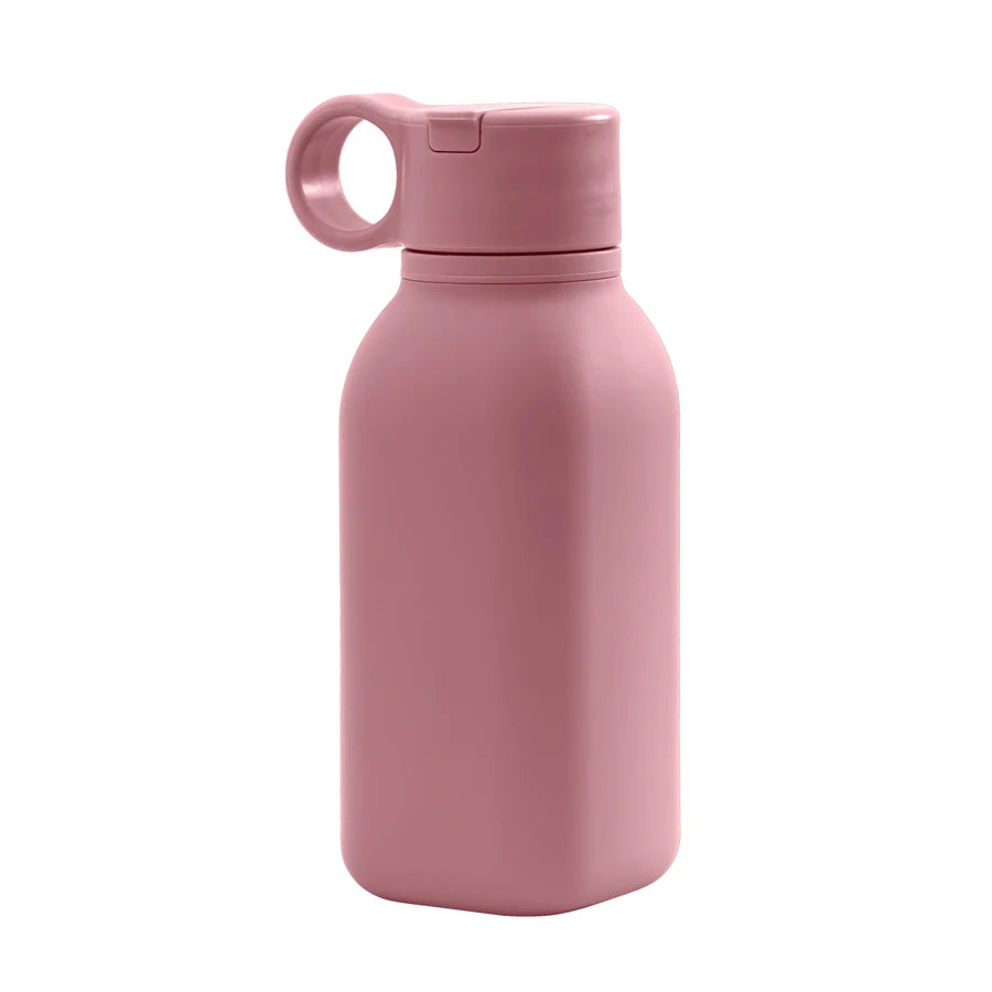 1PCS Baby Silicone Sports Cup Portable Baby Tableware Solid Color Baby Water Bottle Leakproof Baby Sippy Cups Kids Flip Lid Cup