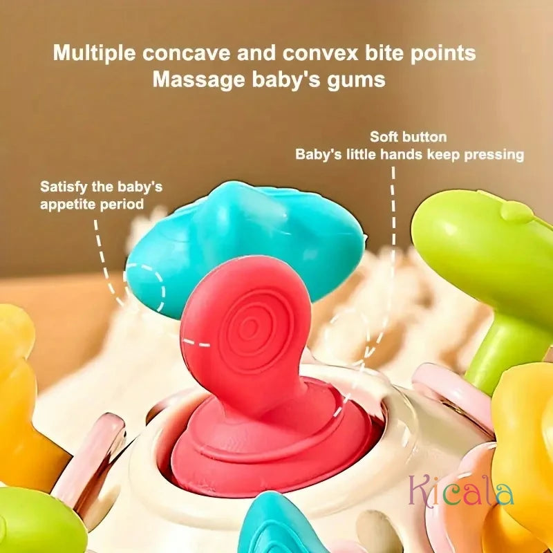 Baby Sensory Teething Toys Teethers for Babies 0 3 6 9 12 18 Months Infant Chew Rattles Toys Newborn Toddler Montessori Toy