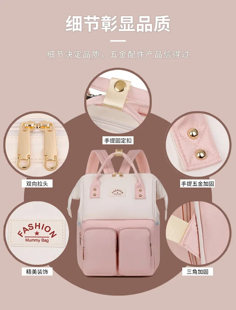 Multifunctional Large-capacity Mommy Bags for Outings Travel Backpack Waterproof Portable Mother and Baby Bag Women's Backpack