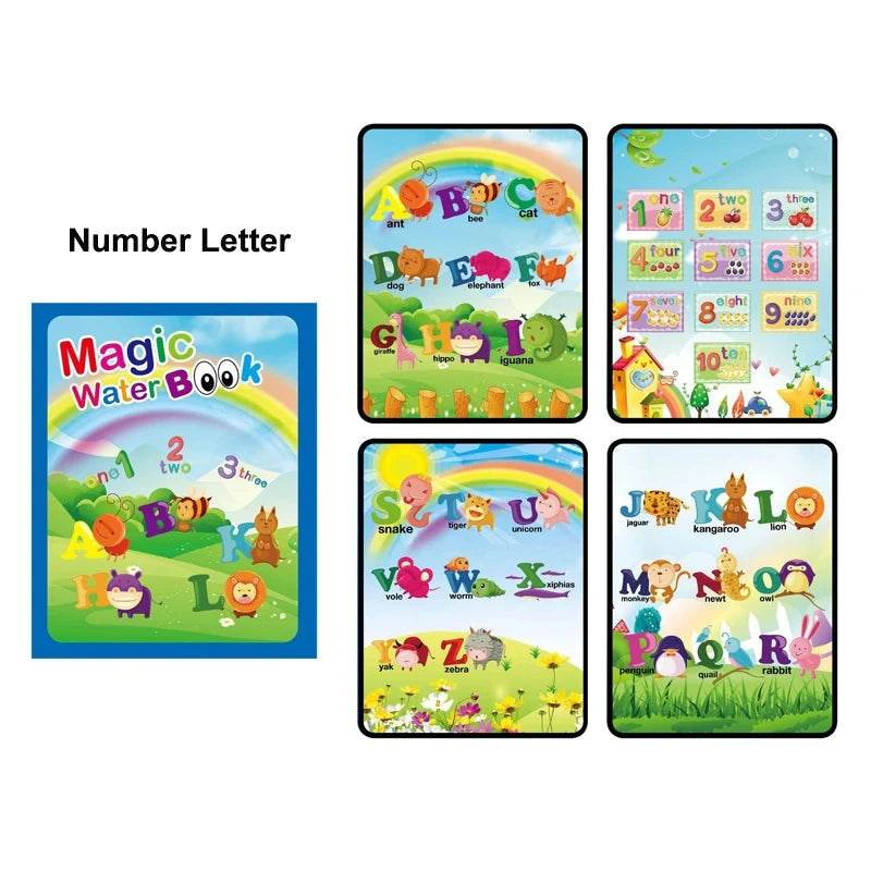Coloring Books Baby Magic Water Book Montessori Educational Toys Children 1 Year Reusable Painting Kids Games