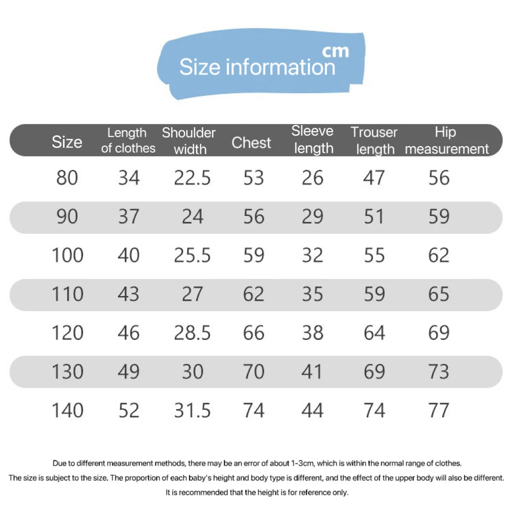1pcs Children's Underwear Set Kids Soft Cotton Pajamas Boys Girls Baby Spring Autumn Cute Cartoon Long Sleeve Home Sleepwear