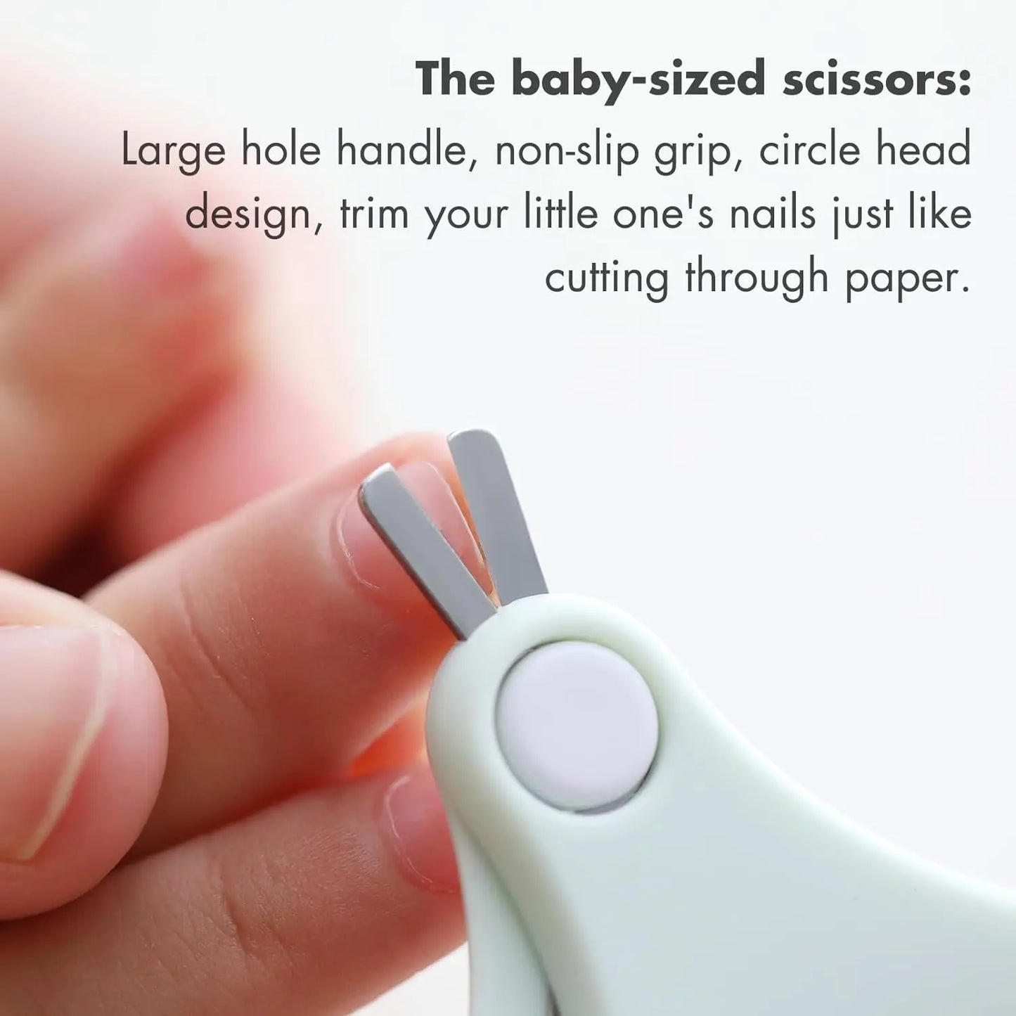 Baby Nail Kit, 4-in-1 Baby Nail Care Set with Cute Case, Baby Nail Clippers, Scissors, Nail File & Tweezers, Baby Manicure Kit