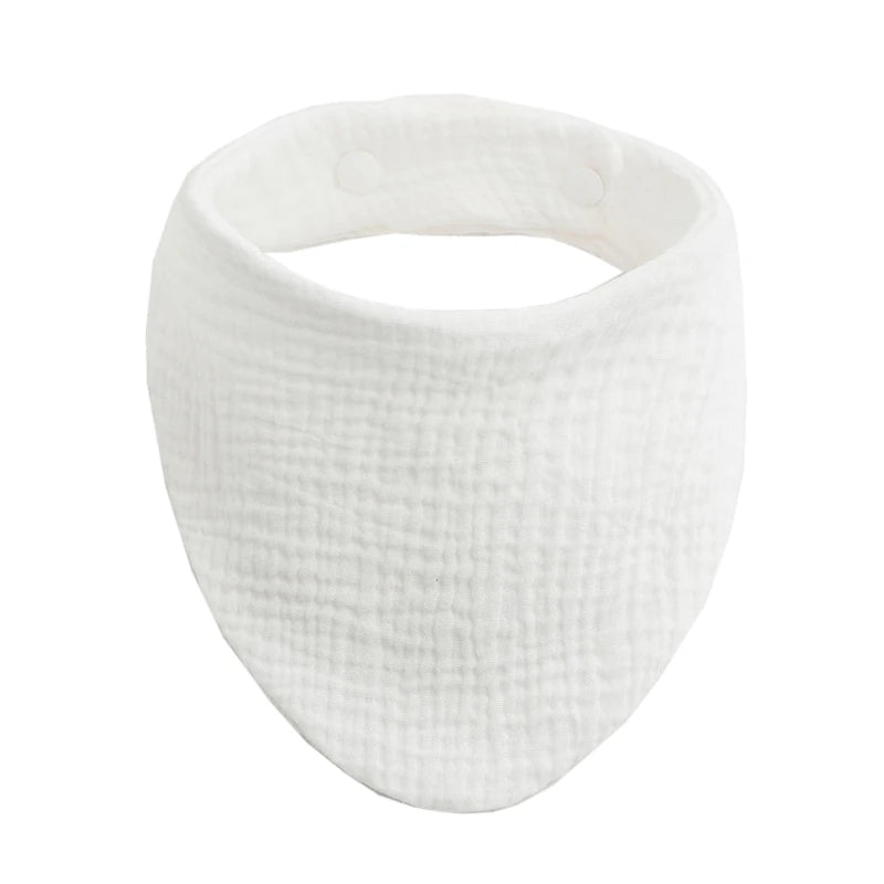 Baby Infant Cotton Bib Solid Color Scarf Feeding Saliva Towel Bandana Burp Cloth Boy Girl Babies Accessories Newborn