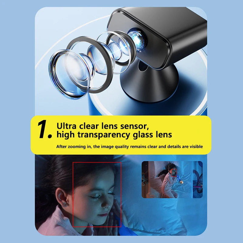 Xiaomi HD Wireless WiFi Camera Home Monitoring Baby Monitor Home Safety Security Night Vision Camera Rechargeable Camera