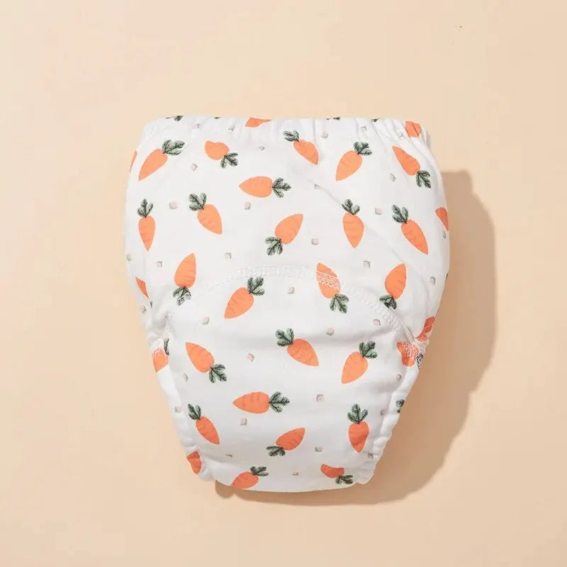6 Layer Waterproof Reusable Cotton Baby Training Pants Infant Shorts Underwear Cloth Baby Diaper Nappies Panties Nappy Changing