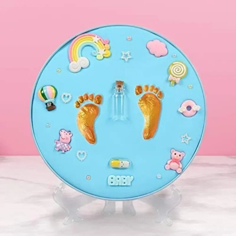 Clay DIY Baby Hand & Footprint Kit Keepsake Handprint Ornament Personalized Newborn Shower Registry Gifts for New Mom Parents