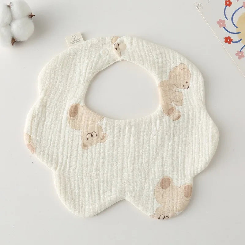 Newborn Bibs Burp Cloths For Baby Girls Boys Infants Cotton Saliva Towel Toddler Feeding Drool Bib Thickened Burp Cloths New