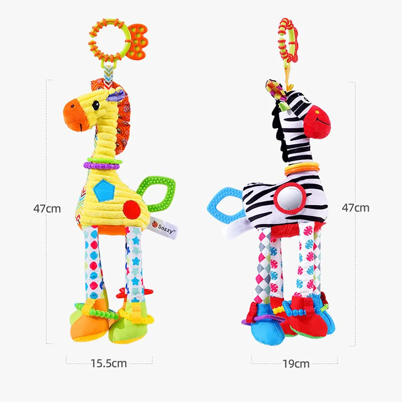 Baby Rattle Musical Caterpillar Worm Soft Infant Plush Toys Educational Interactive Sensory Toy for Babies Newborn Toddler Gift