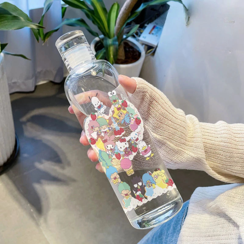 Hello Kitty High Capacity Water Bottle Fashion Sport Bottle Portable Travel Bottles Outdoor Fitness Sport Drinking Bottle Child