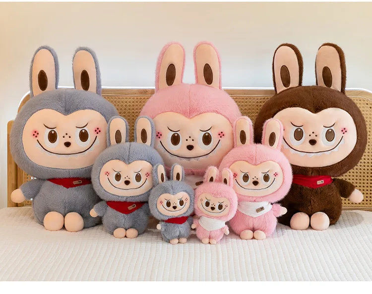 Rabbit Labubu Plush Toy Cartoon Cute Doll Cloth Doll Childrens Accompany Sleeping Soft Plush Pillow Doll Birthday Gift Kids Toys